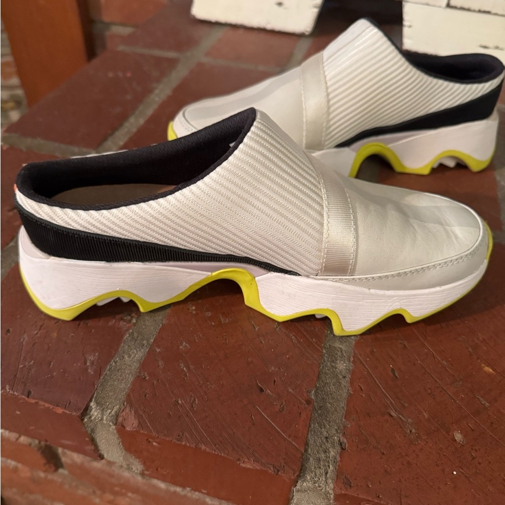 Sorel Black and White Slip-On Sneakers